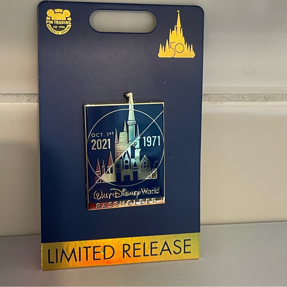 Limited release Disney passholder 50th pin